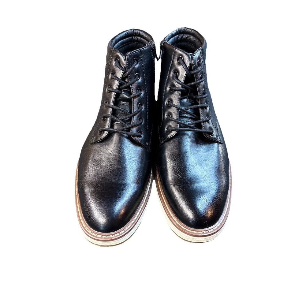 steve madden mens p jellen boots black size 12‎